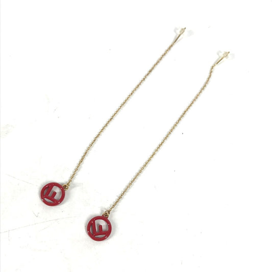 FENDI アクセサリー エフイズ チェーン ロング ピアス メタル レディース - brandshop-reference