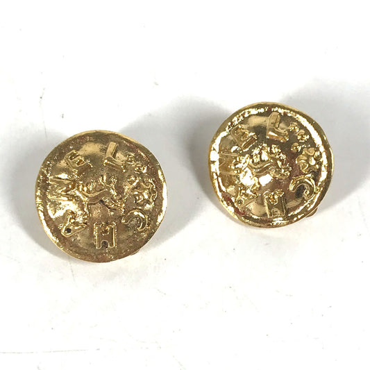 CHANEL ヴィンテージ CC ココマーク ロゴ ラウンド アクセサリー イヤリング メタル レディース - brandshop-reference