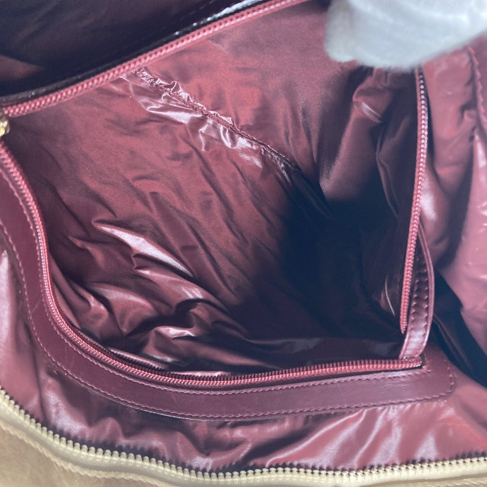 CHANEL Bicolor CC Coco Mark COCO COCOON Quilted Shoulder Tote Bag Handbag Shoulder Bag Nylon Women's Wine Red