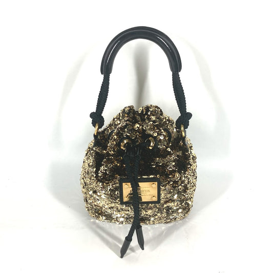 LOUIS VUITTON M40322 2010 Cruise Collection Mini Noe Rococo All Sequin Shoulder Bag/Handbag, Sequins, Women's, Gold
