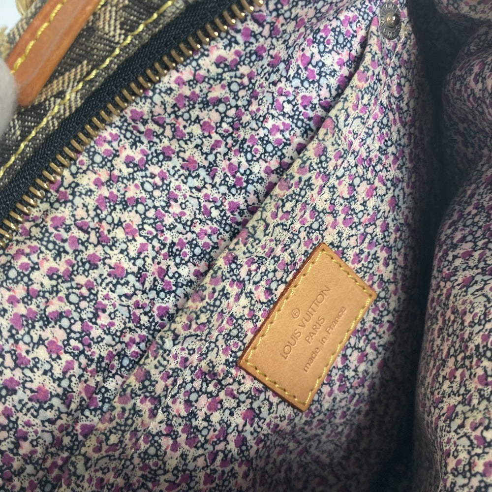 LOUIS VUITTON M95381 モノグラムデニム パッチワーク スピーディ30 ミニボストンバッグ カバン ハンドバッグ デニム レディース ブラック - brandshop-reference