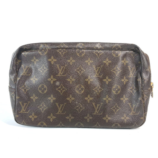 LOUIS VUITTON M47522 モノグラム トゥルーストワレット28 メイクポーチ 化粧ポーチ 化粧ポーチ モノグラムキャンバス レディース ブラウン