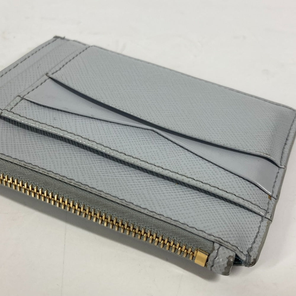 PRADA Logo Wallet/Coin Purse/Coin Case in Saffiano Leather for Women, Blue