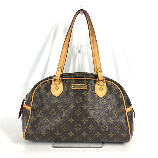 LOUIS VUITTON M95565 Monograma Montorgueil PM Bolso Bandolera Boston Bolso Bandolera Monograma Lona Mujer Marrón