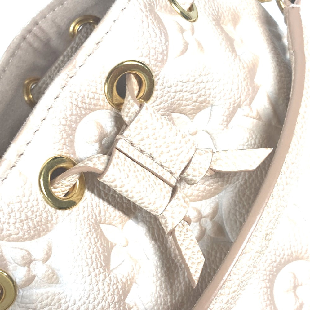 LOUIS VUITTON M81463 Monogram Empreinte Nano Noe Summer Stardust 2WAY Bag Pouch Drawstring Crossbody Shoulder Bag Monogram Empreinte Leather Women's Beige