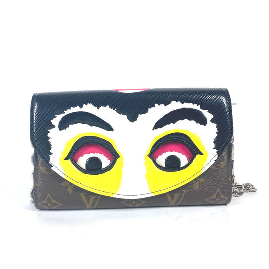 LOUIS VUITTON M43532 Epi Monogram Kansai Yamamoto Kabuki Mask Pochette 2-Way Bag, Monogram Canvas, Women's, Brown