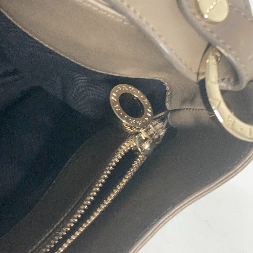 BVLGARI ブルガリブルガリ ロゴ カバン 肩掛け ショルダーバッグ レザー レディース グレー - brandshop-reference