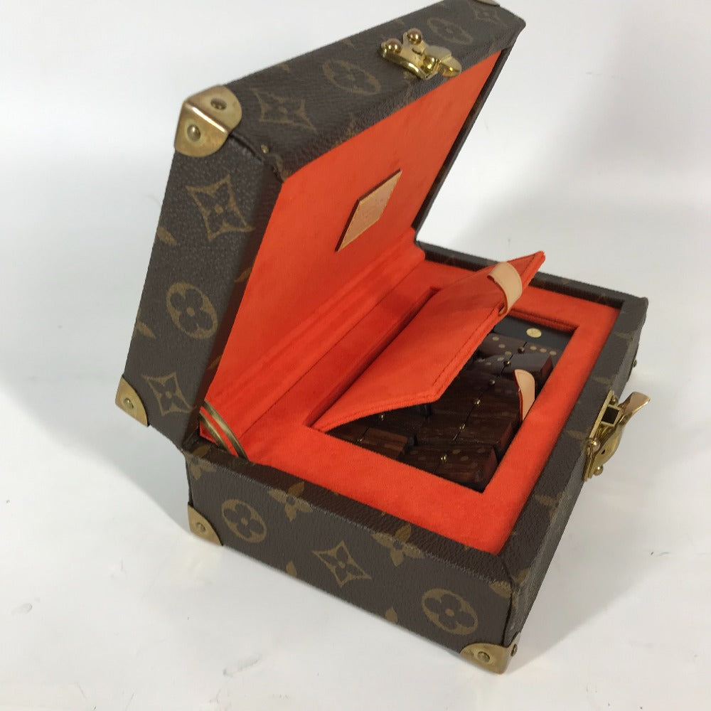 LOUIS VUITTON モノグラム コフレドミノセット ドミノ インテリア ゲーム おもちゃ 雑貨 モノグラムキャンバス キッズ ブラウン