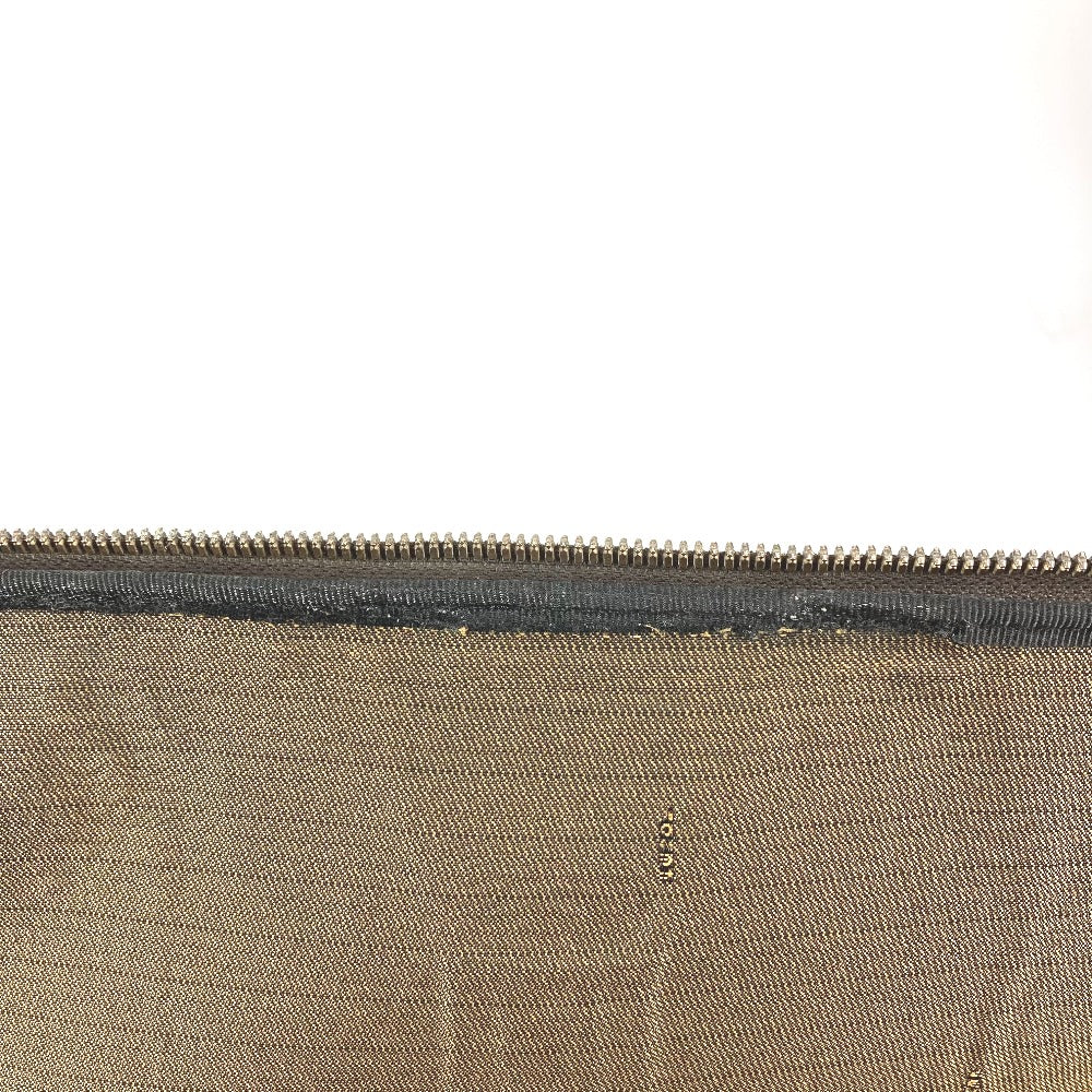 FENDI ヴィンテージ FF ロゴ ポーチ カバン セカンドバッグ クラッチバッグ レザー レディース ブラウン - brandshop-reference