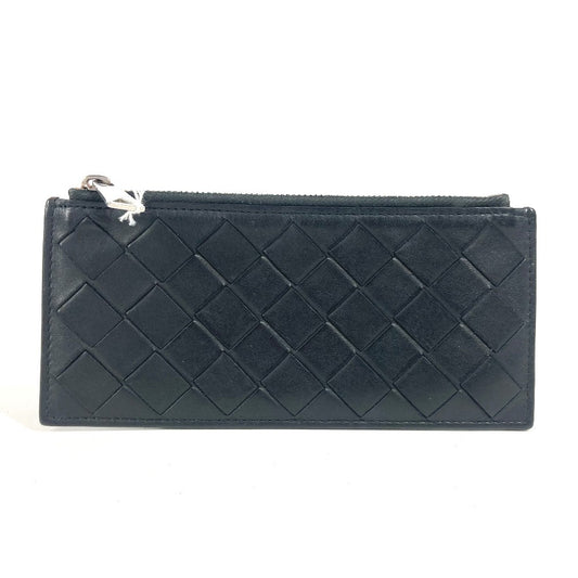 BOTTEGA VENETA イントレチャート 財布 小銭入れ コインケース レザー ユニセックス ブラック - brandshop-reference