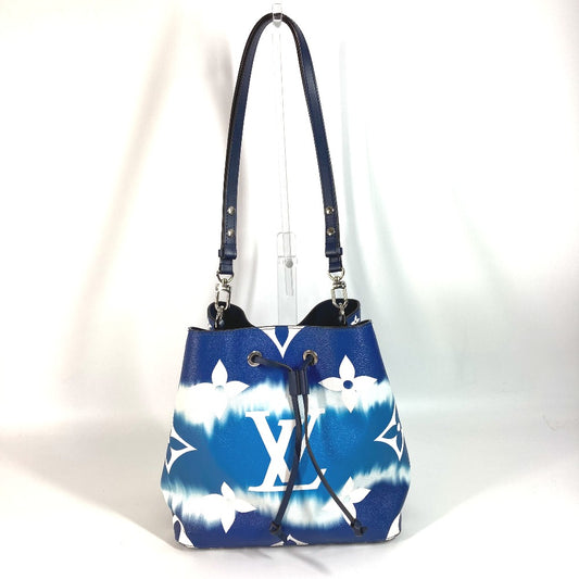 LOUIS VUITTON M45126 LV Escal Neonoe Bag Drawstring Bag Shoulder Bag Shoulder Bag Leather blue/White Used
