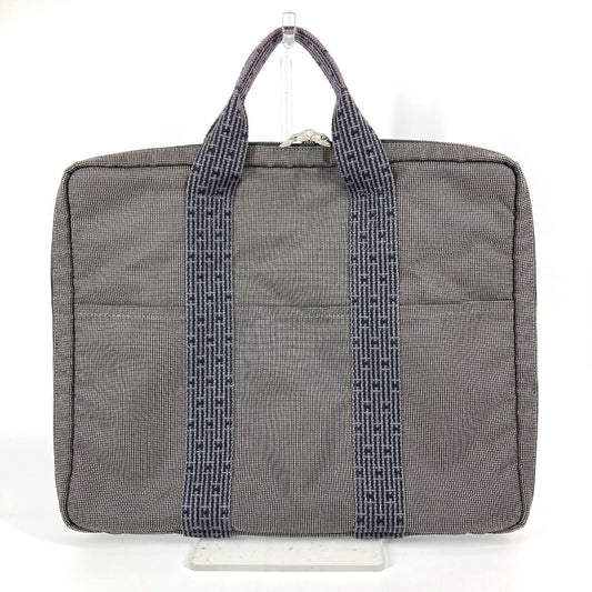 HERMES エールライン PCケース ビジネスバッグ ブリーフケース カバン ハンドバッグ ハンドバッグ キャンバス ユニセックス グレー - brandshop-reference