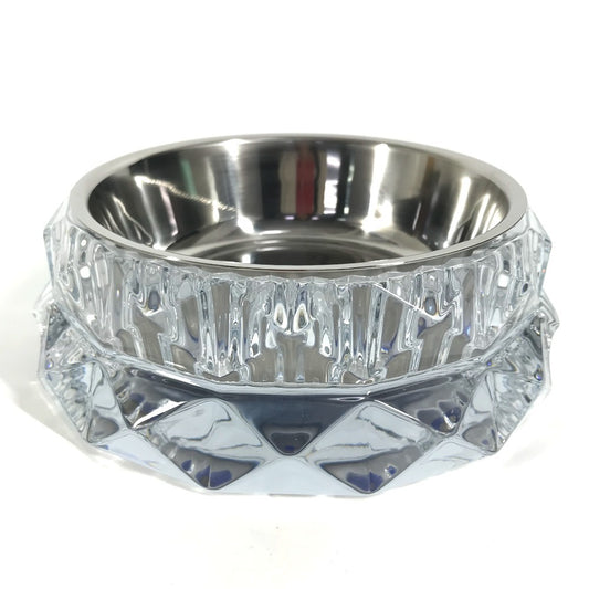 Baccarat ドッグボウル ペットボウル 犬 ワンちゃん ペット 餌皿 プレート お皿 ガラス ユニセックス クリア - brandshop-reference