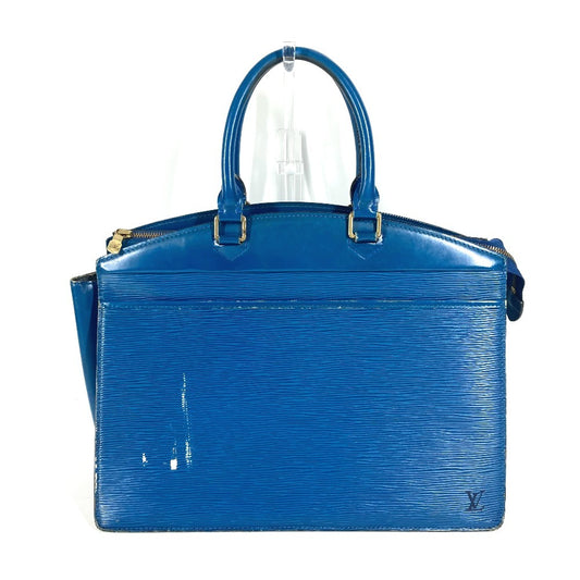 LOUIS VUITTON M48185 エピ リヴィエラ カバン 肩掛け トートバッグ ショルダーバッグ エピレザー レディース トレドブルー ブルー