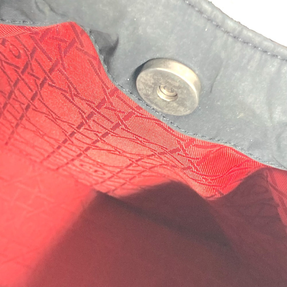 Dior Cannage Logo Bag Shoulder Bag Nylon Women's Black