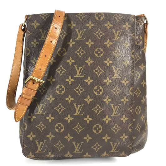 LOUIS VUITTON M51256 Monogram Musette Bag Crossbody Flap Shoulder Bag Monogram Canvas Women's Brown