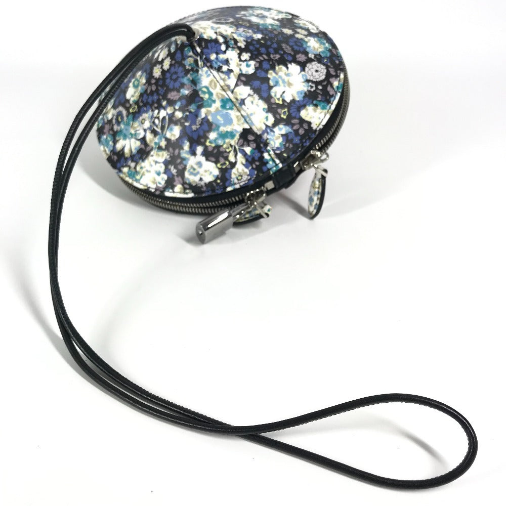 LOUIS VUITTON Floral Print Tupi Shoulder Bag in Black Leather, Unisex