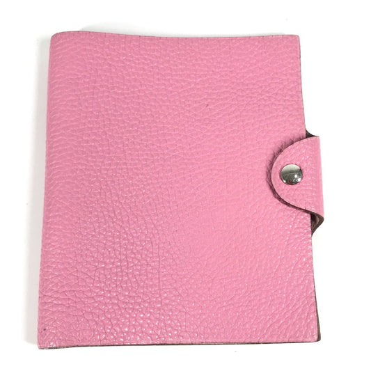 HERMES Ulysse PM Notebook Cover, Memo Pad, Stationery, Notebook Cover, Taurillon Clemence Leather, Women's, Pink