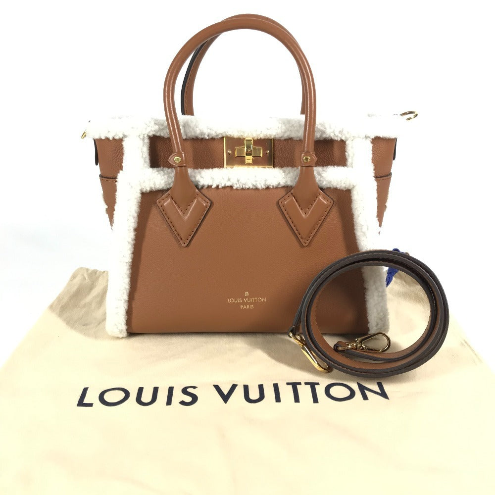 LOUIS VUITTON M58918 Monograma de piel en mi lado PM en mi lado PM Bolso 2WAY Bolso de hombro Bolso de mano Bolso bandolera Cuero Mujer Camel Marrón