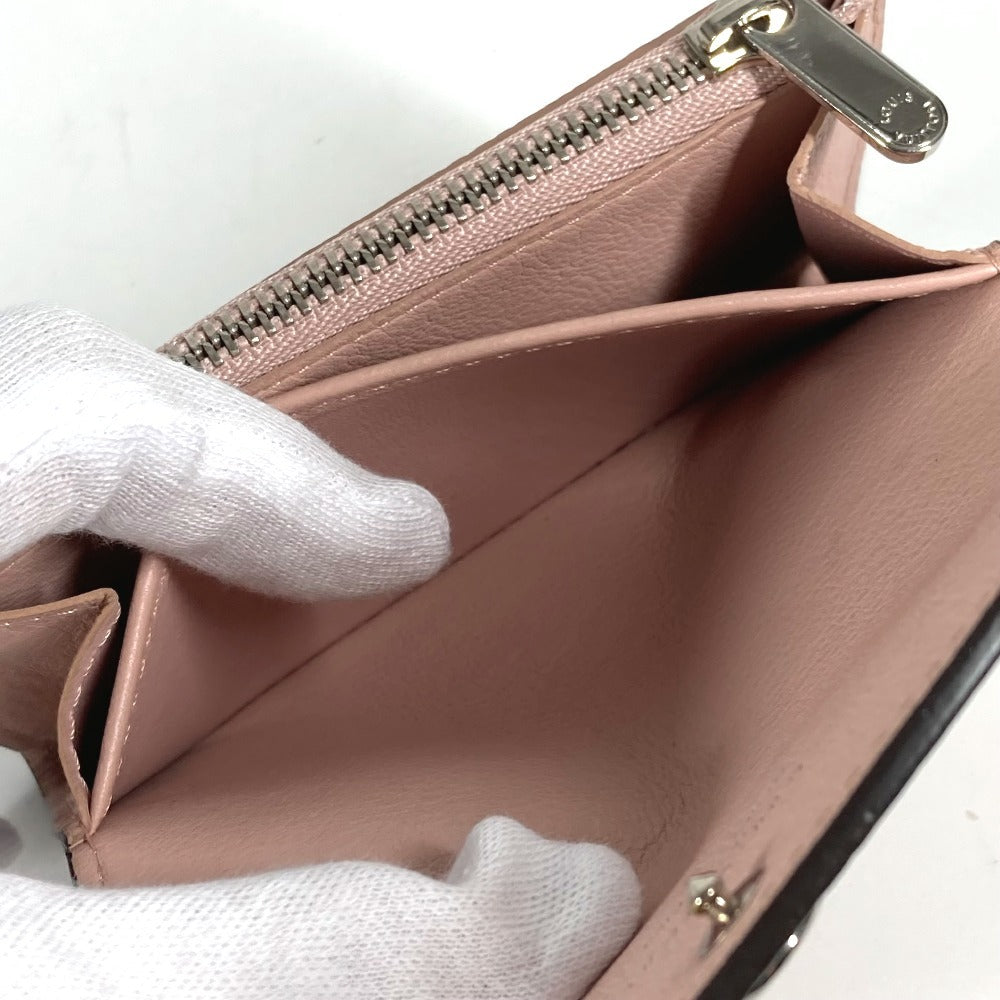 LOUIS VUITTON M64050 モノグラムマヒナ ポルトモネ・アナエ コンパクトウォレット フラップ コインケース 財布 2つ折り財布 モノグラムマヒナ レディース マグノリア ピンク