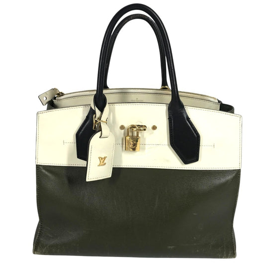 LOUIS VUITTON M55342 シティスティーマーMM シティスティーマー MM カバン トートバッグ ハンドバッグ レザー ユニセックス カーキ