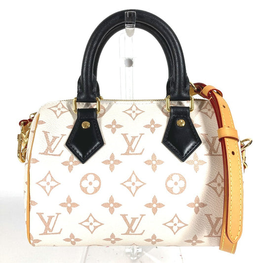 LOUIS VUITTON M46906 Monogram d'une Speedy Bandouliere 20 2-Way Bag, Handbag, Mini Boston Bag, Shoulder Bag, Monogram Canvas, Women's, White