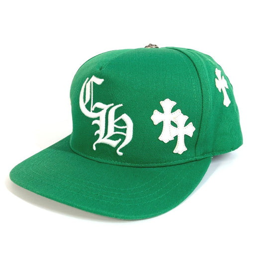 Hati Chrome Cross Patch Patch Patch Hat Kulit 5 PNL Cap BSBL 5 Panel Baseball Cap Hat Cap Cap Cotton Men's Green