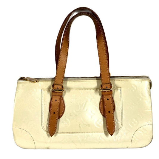 LOUIS VUITTON M93508 MonogramVernis Rosewood Avenue Shoulder Bag Tote Bag Shoulder Bag Hand Bag MonogramVernisCanvas Perle White Used