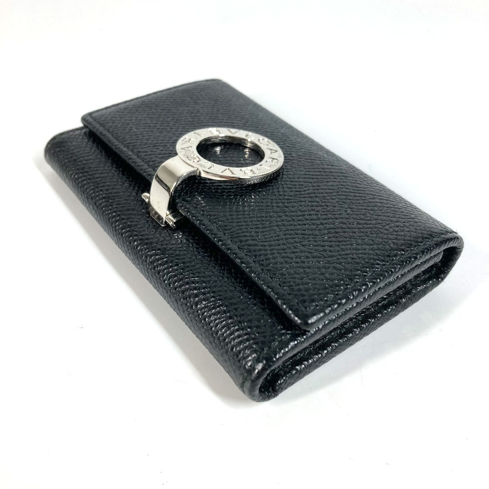 BVLGARI 6連 ロゴ 6P 鍵 ブルガリブルガリ ロゴ キーケース レザー ユニセックス ブラック