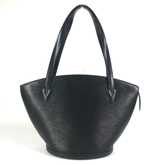 LOUIS VUITTON M52262 エピ サンジャックショッピング 肩掛け トートバッグ ショルダーバッグ エピレザー レディース ノワール ブラック