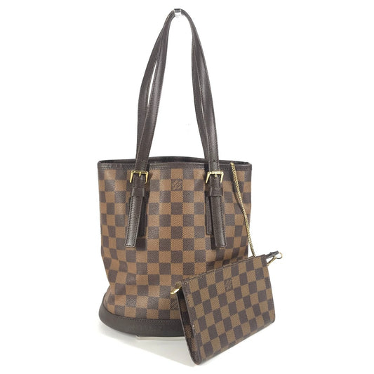 LOUIS VUITTON N42240 Damier With male pouch Tote Bag Shoulder Bag Damier Canvas Ebene Brown Used