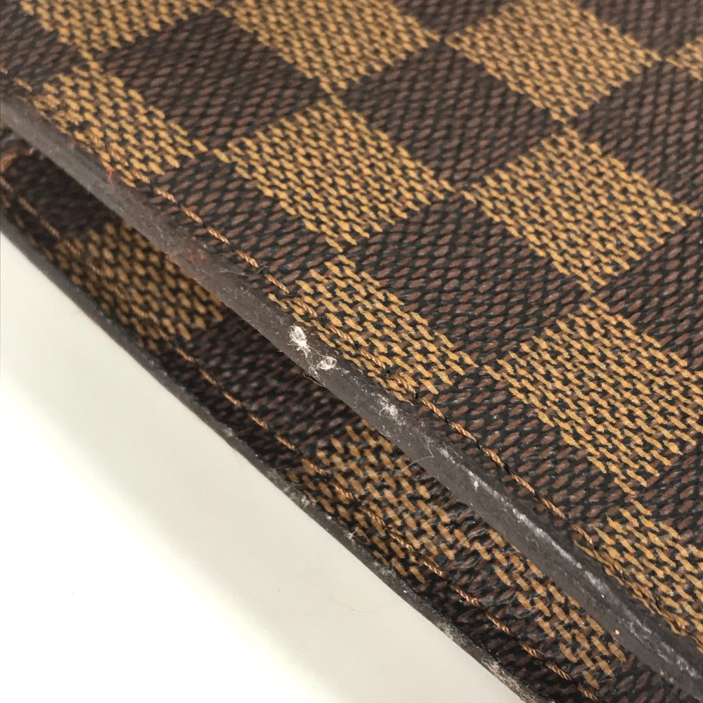 LOUIS VUITTON N42240 Damier Marais with Pouch กระเป๋าสะพาย กระเป๋าสะพายข้าง กระเป๋าสะพายไหล่ ผ้าแคนวาส Damier Ebene สีน้ำตาล สำหรับผู้หญิง