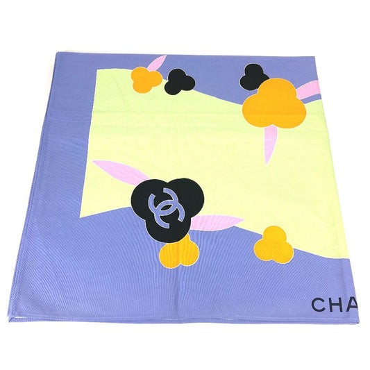 CHANEL Camellia Interior CC Coco Mark Logo Living Goods Dining Room Rectangular Multi-Cover Cloth Towel Cotton Women's Purple