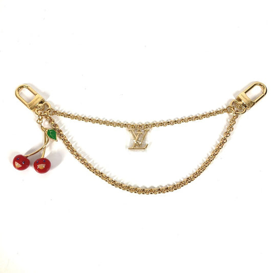 LOUIS VUITTON M02598 LV×TM 村上隆 サクランボ バッグチェーン・チェリー バッグチャーム チェーン キーホルダー メタル ユニセックス レッド