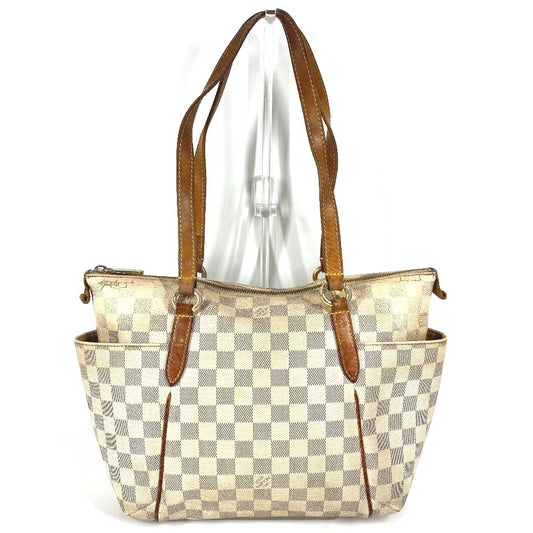 LOUIS VUITTON N51261 Damier Azur Totally PM Tote Bag, Shoulder Bag, Damier Azur Canvas, Women's, White