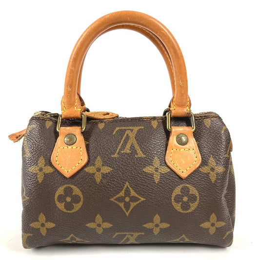 LOUIS VUITTON M41534 モノグラム ミニ・スピーディ ミニスピーディ カバン ミニミニボストンバッグ ポーチ ハンドバッグ モノグラムキャンバス ユニセックス ブラウン