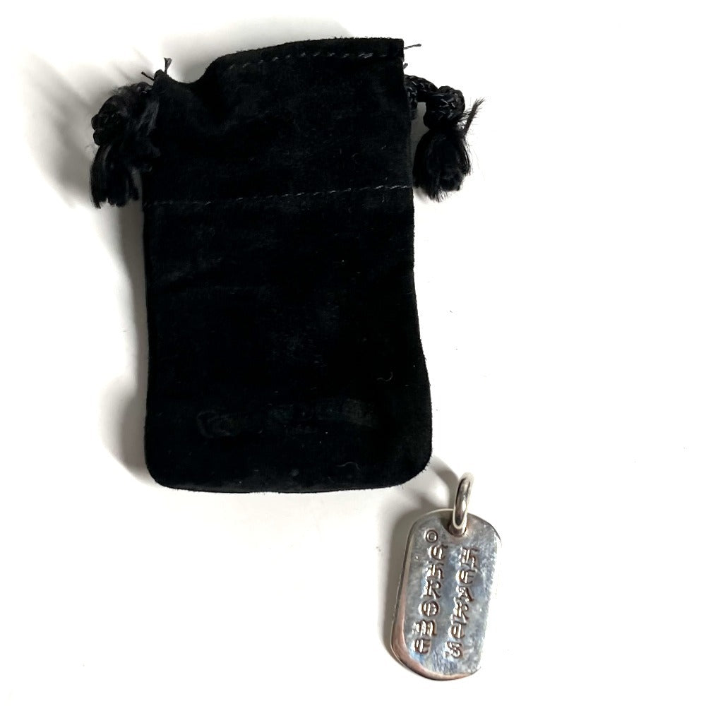 CHROME HEARTS Cemetery Cross Logo Dog Tag Necklace, Jewelry, Accessory, Pendant, SV925, Unisex, Silver