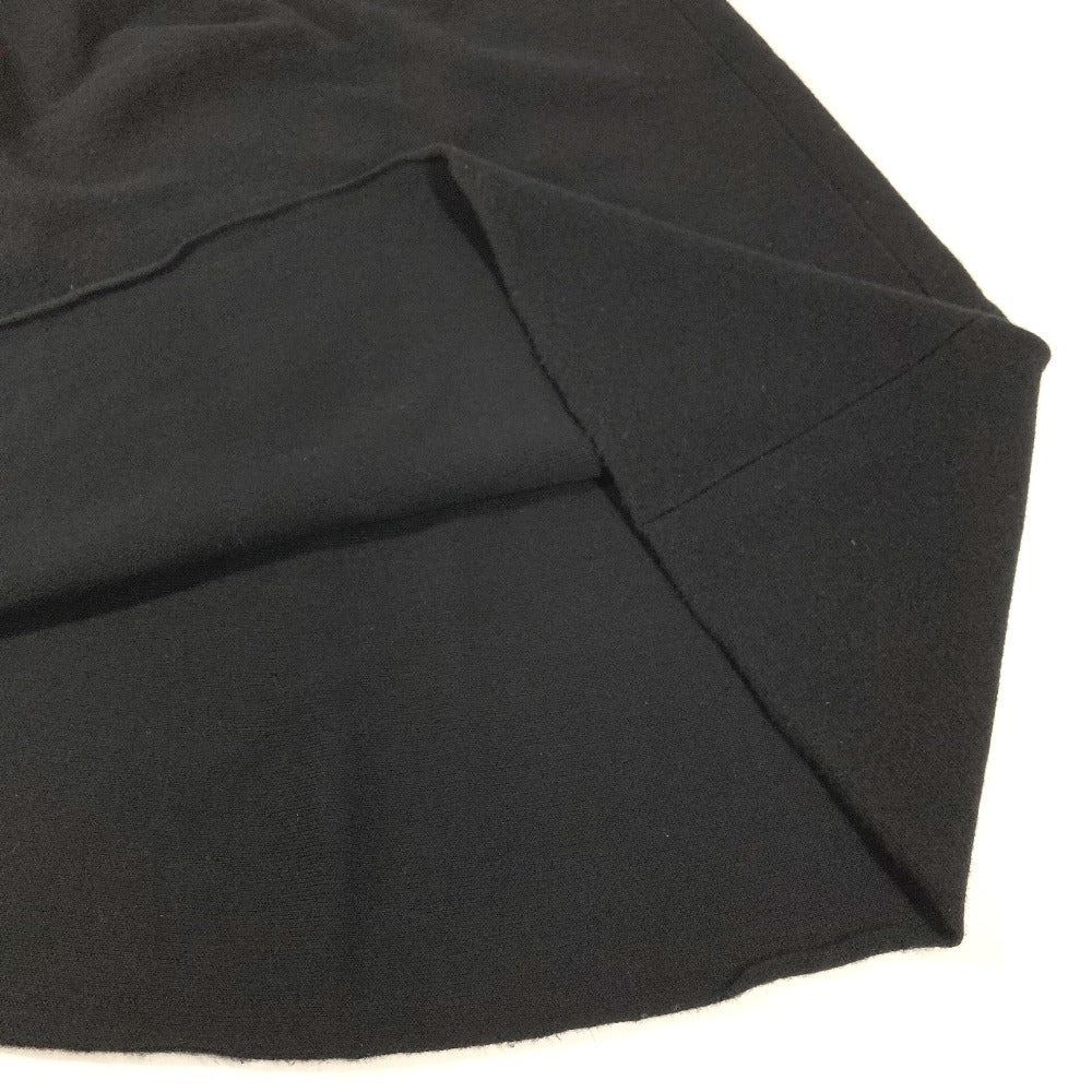 MONCLER โลโก้แพทช์ GONNA TRICOT KNITWEAR SKIRT กระโปรง เครื่องแต่งกาย กระโปรงยาว ผ้าขนสัตว์ ผู้หญิง สีดำ