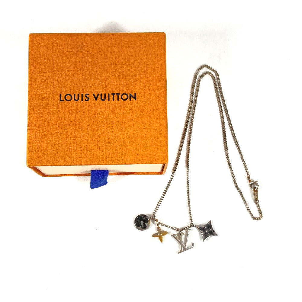 LOUIS VUITTON M00521 LV Instinct Pendant Accessory Chain Necklace Necklace Metal Unisex Silver