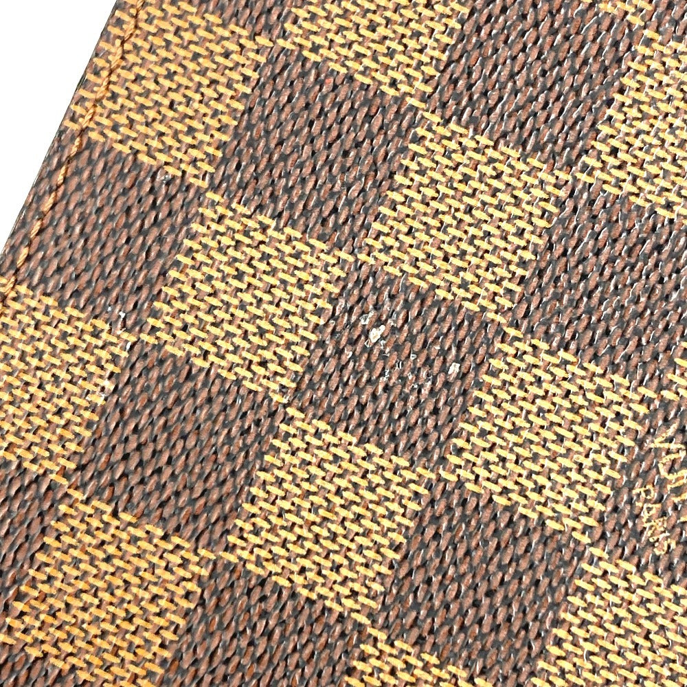 LOUIS VUITTON M99074 ที่ใส่ซีดี Damiar ที่ใส่ดีวีดี กระเป๋าครบรอบ 20 ปีในญี่ปุ่น กระเป๋าผ้าแคนวาส Damiar สำหรับผู้ชายและผู้หญิง สีน้ำตาลเข้ม