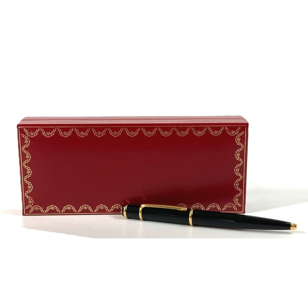 CARTIER ディアボロ ボールペン ペン 筆記具 ステーショナリー ボールペン レジン ユニセックス ブラック