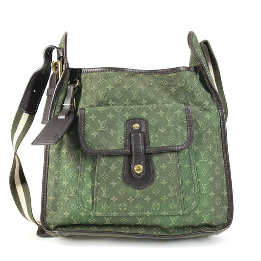 LOUIS VUITTON M92322 Monogram Mini Besace Marie Kate กระเป๋าสะพายข้าง หนัง/ผ้าแคนวาส สำหรับทั้งชายและหญิง สีกากี
