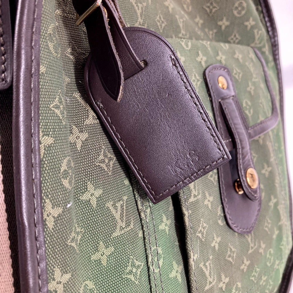 LOUIS VUITTON M92322 Monogram Mini Besace Marie Kate กระเป๋าสะพายข้าง หนัง/ผ้าแคนวาส สำหรับทั้งชายและหญิง สีกากี