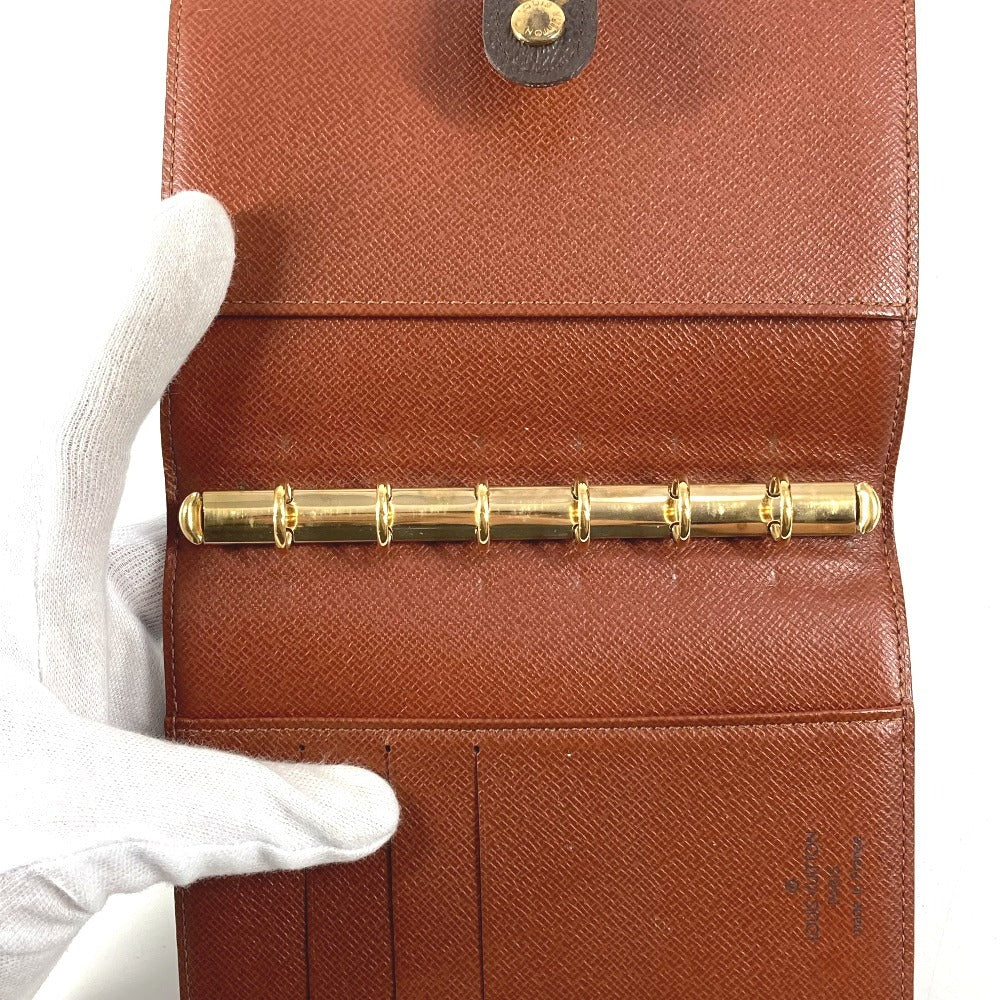 LOUIS VUITTON R20005 モノグラム アジェンダPM アジェンダ PM システム手帳 ステーショナリー 手帳カバー モノグラムキャンバス ユニセックス ブラウン