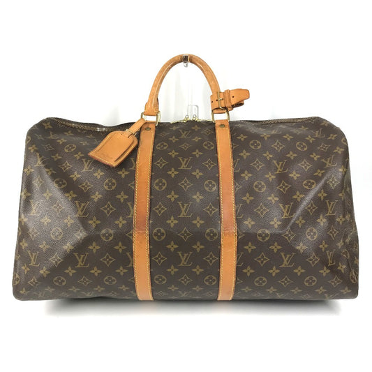 LOUIS VUITTON M41424 Monogram Keepall 55 Keepall 55 Bag Handbag Travel Bag Boston Bag Monogram Canvas Unisex Brown