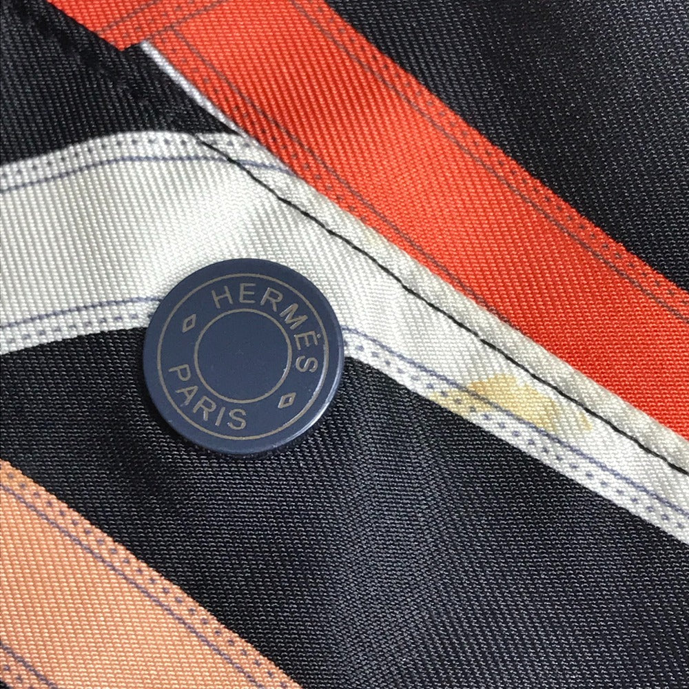 HERMES Airsilk Cavalcadour Backpack Bag Rucksack Silk Unisex Black