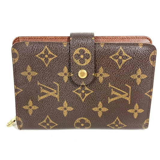 LOUIS VUITTON M61207 Monogram Portefeuille Zip Compact Wallet, Bi-fold Wallet, Monogram Canvas, Unisex, Brown