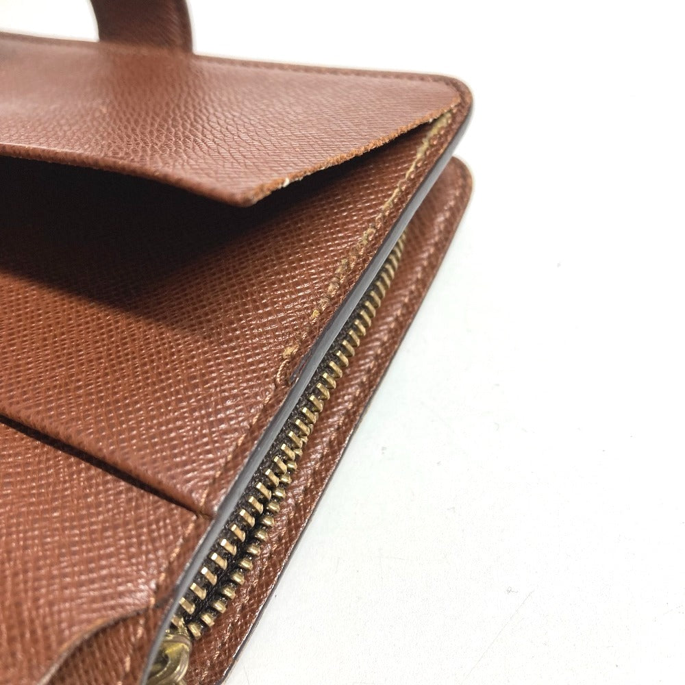 LOUIS VUITTON M61207 Monogram Portefeuille Zip Compact Wallet, Bi-fold Wallet, Monogram Canvas, Unisex, Brown