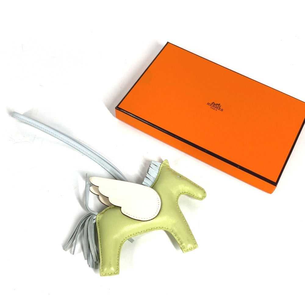 HERMES 馬 キーホルダー シュバル ロデオ ペガサス MM ロデオペガサスMM バッグチャーム チャーム アニョーミロ ユニセックス グリーン