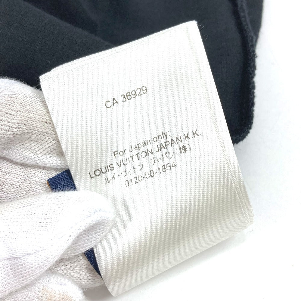 LOUIS VUITTON 2024年 ラインストーン ロゴ MOTEL アパレル トップス 半袖 Tシャツ 半袖Tシャツ コットン メンズ ブラック